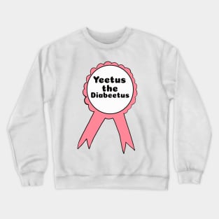 Yeetus the Diabeetus Ribbon - Salmon Crewneck Sweatshirt